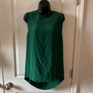 Alice + Olivia Silk Sleeveless Open Drape Back Blouse